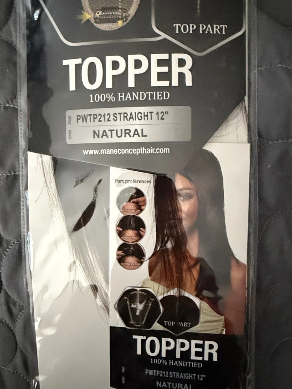 Dark Brown Real Hair Topper 12